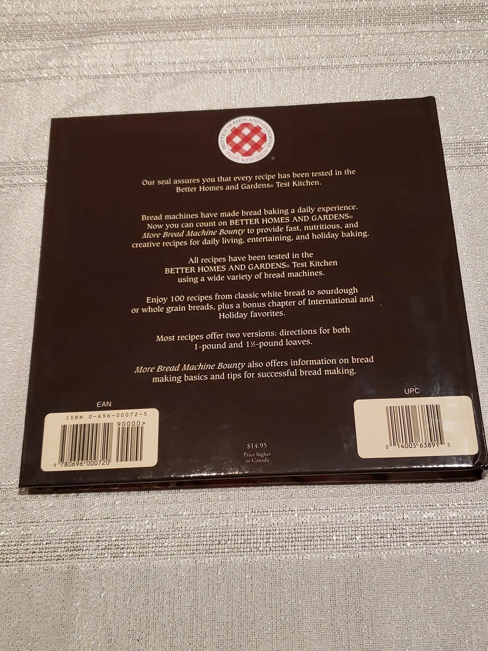 More Bread Machine Bounty By Better Homes & Gardens hard cover first edition EUC